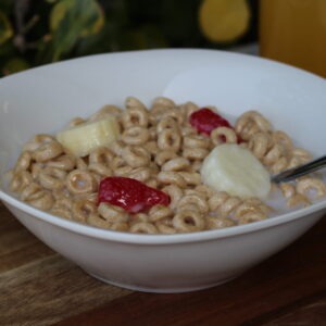Cereal Bowl Replica with Milk
